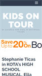 Mobile Screenshot of kids-on-tour.net
